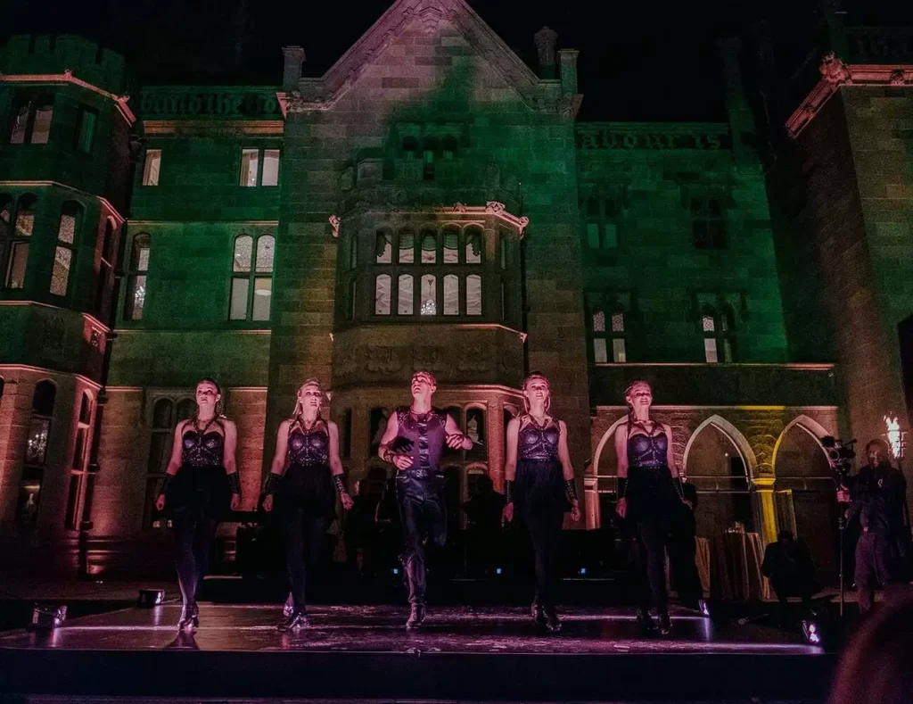 A team of dancers at a corporate event in Ireland