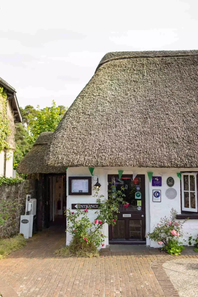 Irish thatch-cottage restaurant 1826 in Adare Village hosted welcome party for wedding planned by Olivia Buckley International