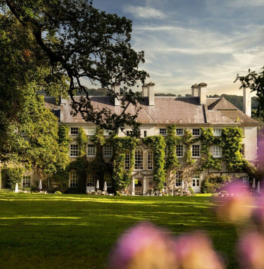 Mount Juliet with ivy-laden facade in Ireland
