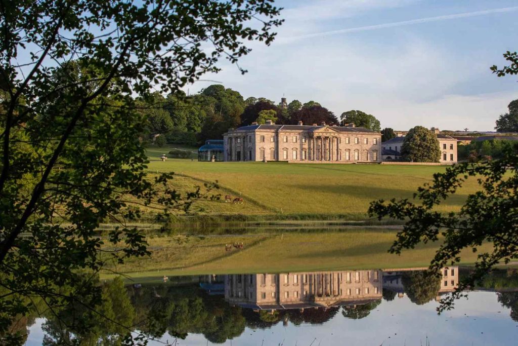 Ballyfin Demesne prepared for a luxury destination wedding celebration.