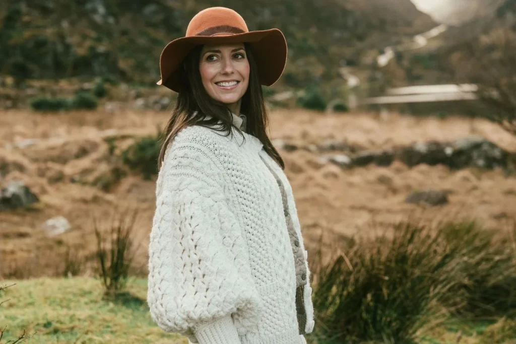 Irish design craftsmanship — Colin Burke knitwear and heritage tailoring styled for destination wedding celebrations in Ireland.