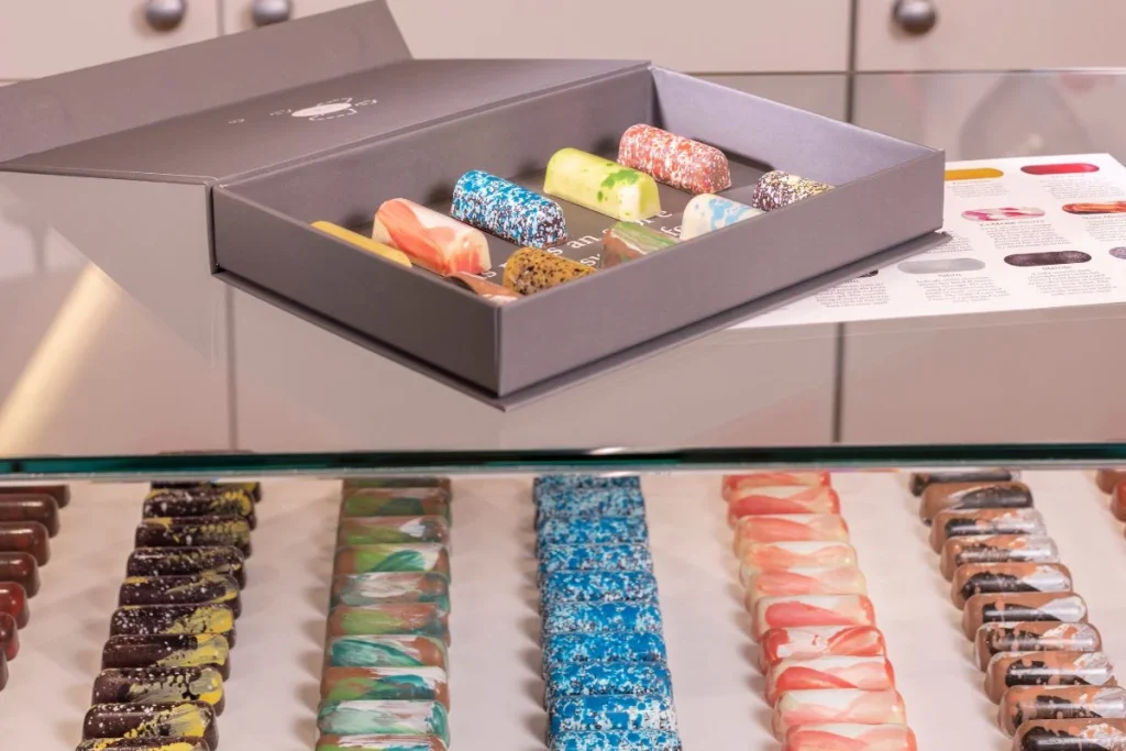 Luxury wedding details Ireland — Grá Chocolates artisan confectionery from County Galway presented as bespoke guest gifting for celebrations and wedding weekends