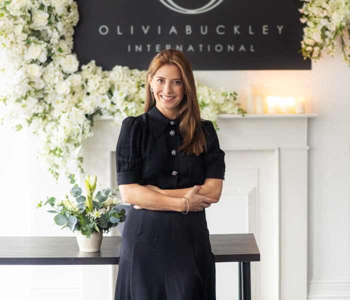 Olivia Buckley, founder and managing director of Olivia Buckley International, at the company studio where she leads luxury weddings, private celebrations and corporate events across Ireland.