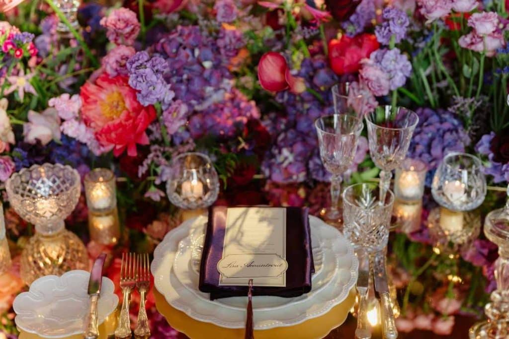 Martha Stewart feature on Olivia Buckley's perspective on thoughtful entertaining and creating a comfortable guest experience, illustrated by a detailed tablescape at Ashford Castle.