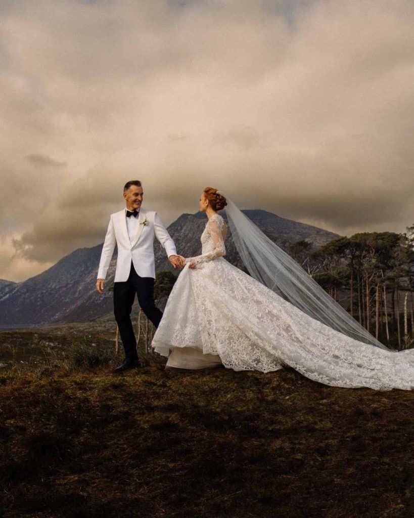 Vogue feature showcasing a destination wedding in Connemara, Ireland, planned by Olivia Buckley International.